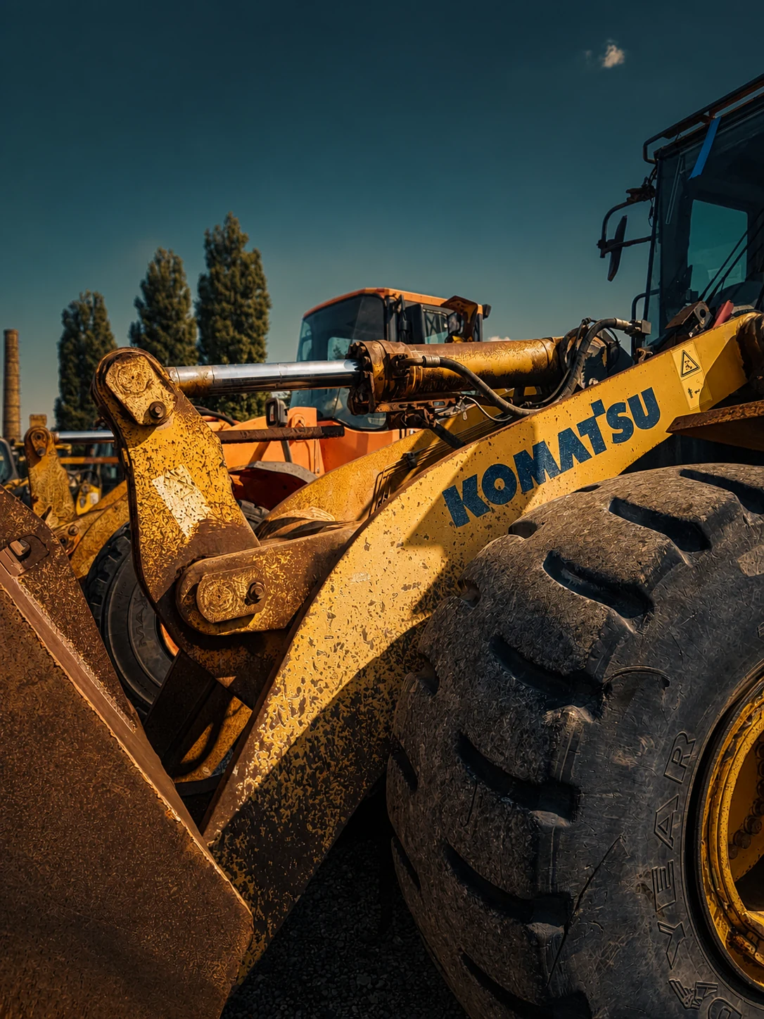 Ramię i hydraulika ładowarki Komatsu